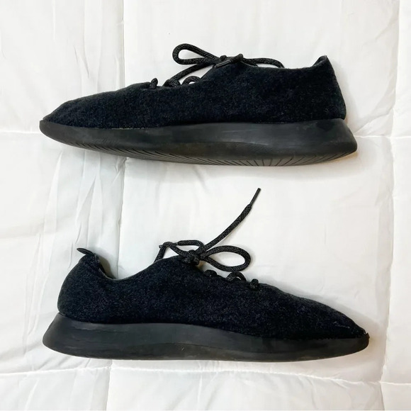 Men's All Birds The Wool Runners Black Shoes - Picture 4 of 11